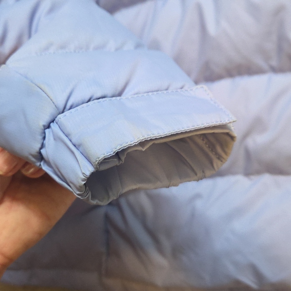 EUC L.L. Bean Quilted Goose Down Puffer Jacket Womens M Lavender Warm - Picture 9 of 11